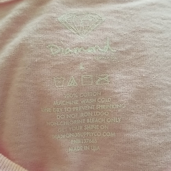SOLD!!Diamond Supply Co. Pink Tee - SZ L - Picture 4 of 6